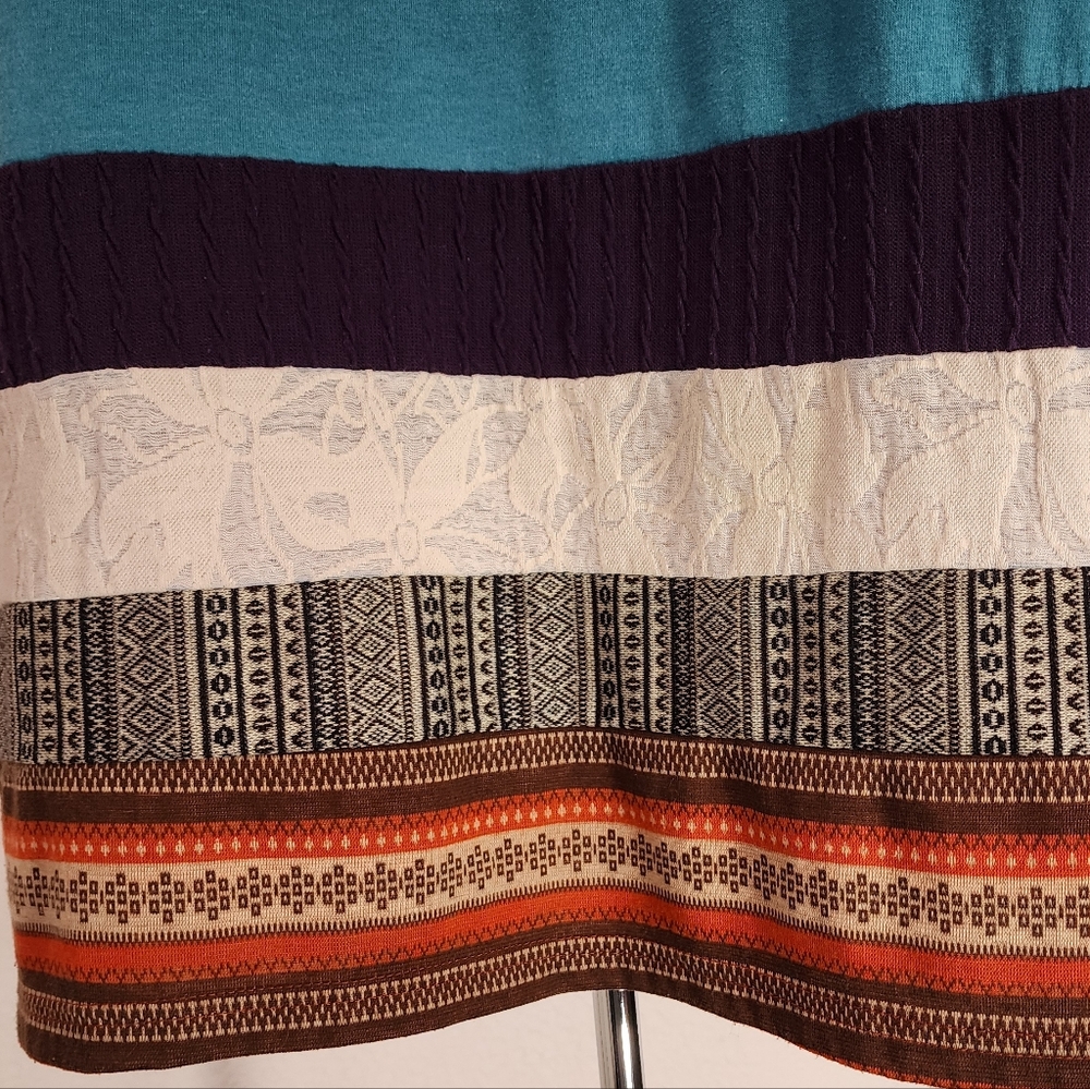Soulberry Dress Short Sleeve Oversized Teal Size M - Picture 7 of 13